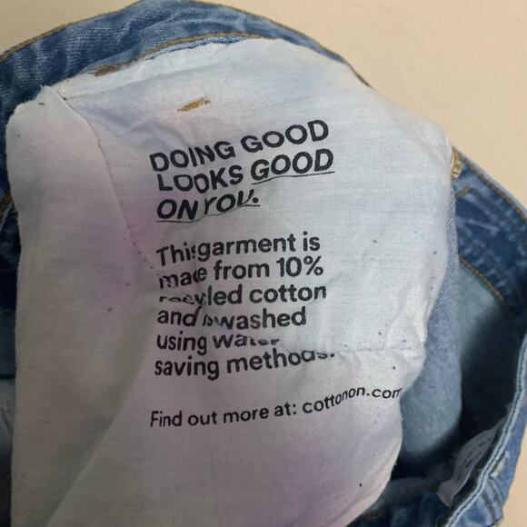 Cotton:On Long Straight Leg Jeans Womens Size 10 - Picture 8 of 9